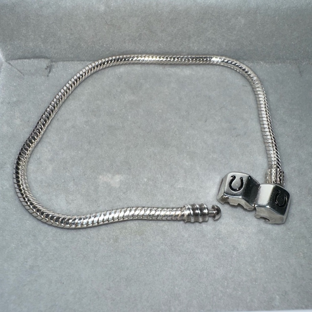 Chamilia Sterling Silver Snake Chain Bracelet Hallmarked 19cm (7.5") 13.7g